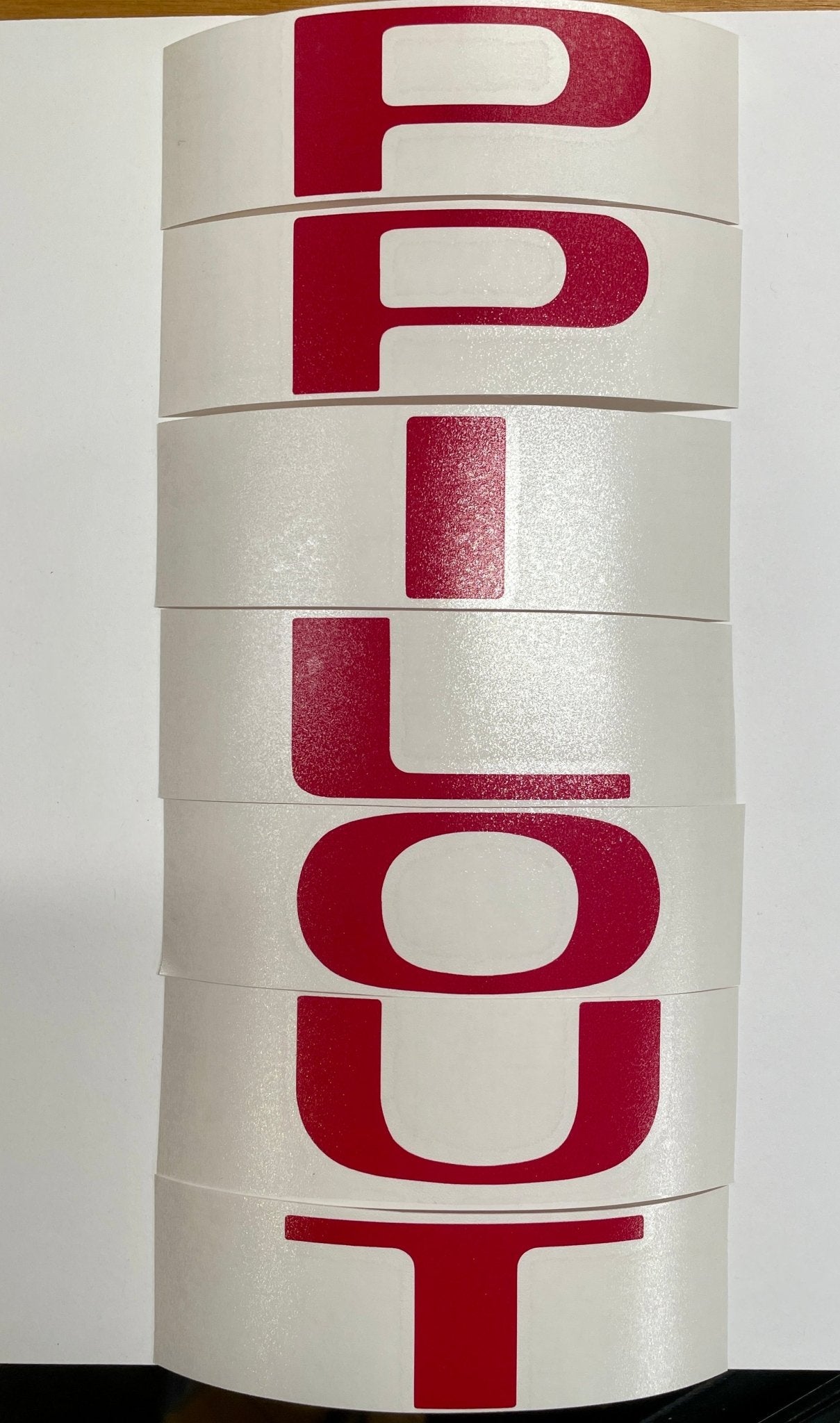 Premium Cast Vinyl Decal Letter Inlays for 2023-2026 Pilot Liftgate