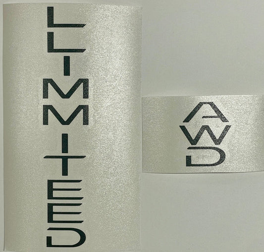 Premium Cast Vinyl Decal Letter Inlays for 2024-2026 Grand Highlander Limited Emblem