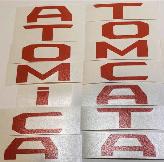 Premium Cast Vinyl Decal Letters for 2024-2026 Tacoma Door Emblems