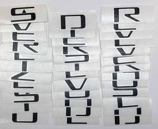 Premium Cast Vinyl Decal Letters for 2019-2025 Silverado Fender and Tailgate Emblems