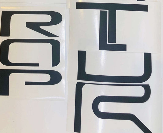 Premium Cast Vinyl Decal Letter Inserts for 2022-2026 Tundra TRD Pro Tailgate