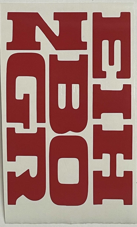 Premium Cast Vinyl Decal Letter Inserts for 2019-2026 RAM 1500 BIGHORN Tailgate