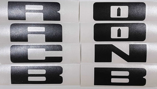 Premium Cast Vinyl Decal Letter Inlays for 2020-2026 Bronco/Bronco Sport Grille