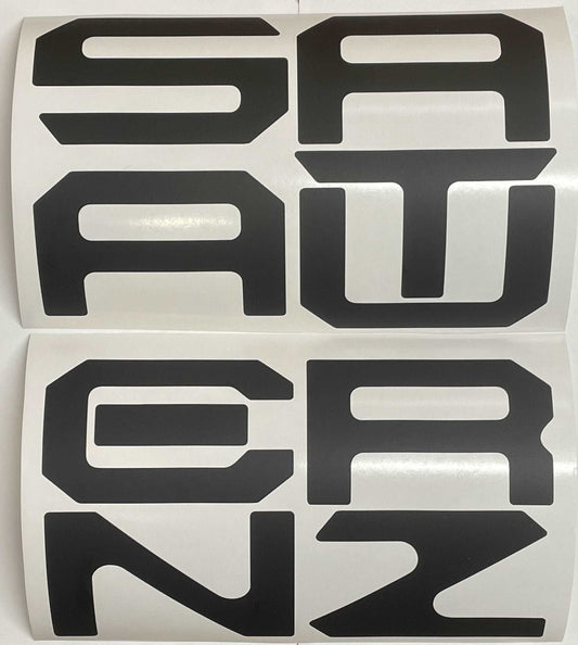 Premium Cast Vinyl Decal Letter Inserts for 2022-2026 Santa Cruz Tailgate