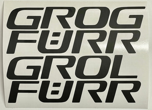 Premium Cast Vinyl Decal Letter Inserts for 2023-2025 Corolla GR-Four Rocker Panels