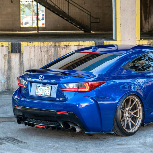 NIA Lexus RC-F 2015-19 NIA Full Splitter Lip Kit & Bumper Extension (6pcs Front, Sides, Rears, Diffuser) RCF15-FK+RD