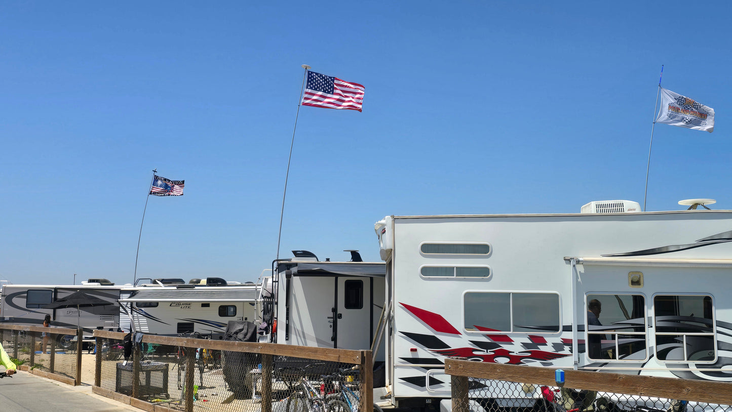 26' Telescoping RV Flagpole | Fiberglass Flagpole