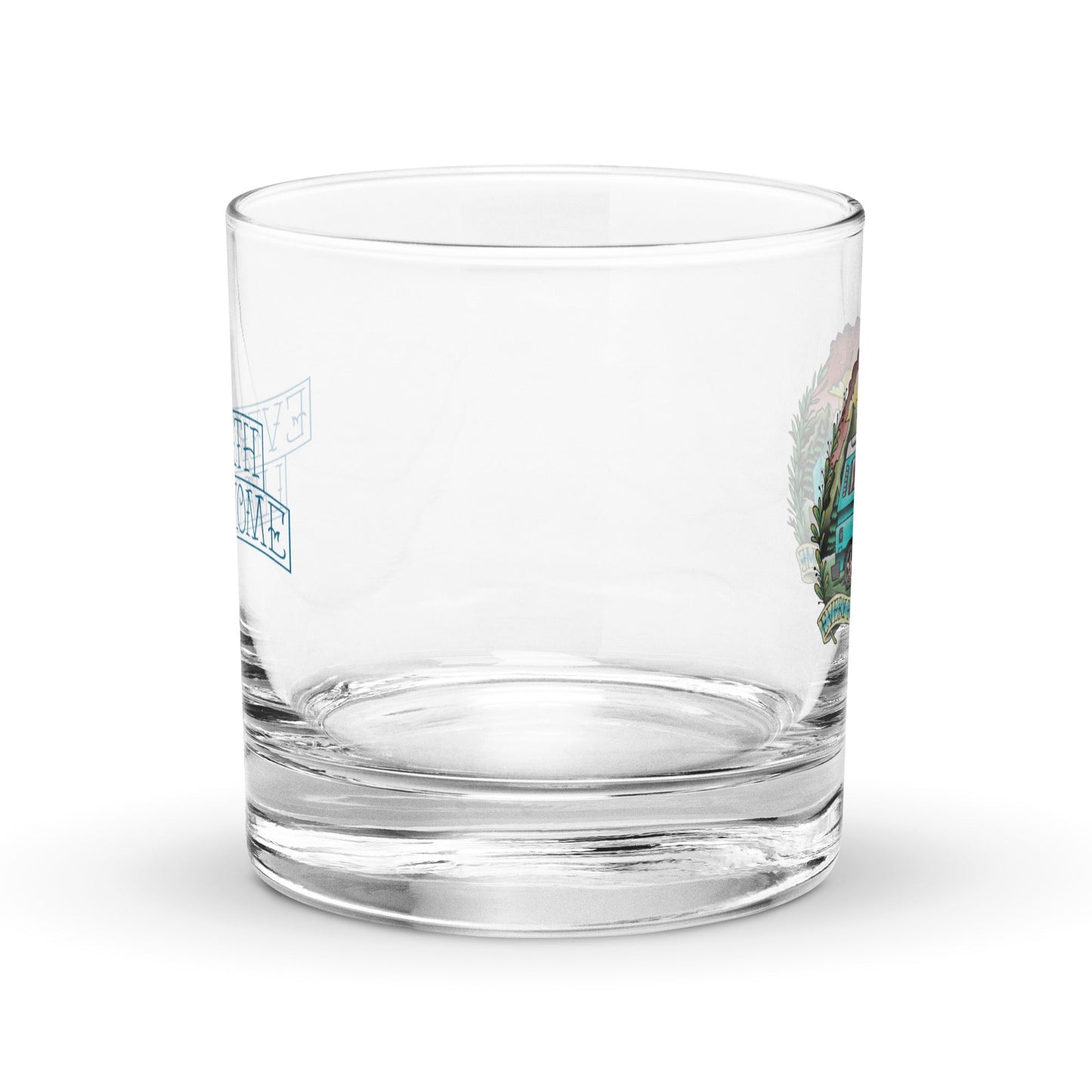 Every Path Leads Home Rocks Glass