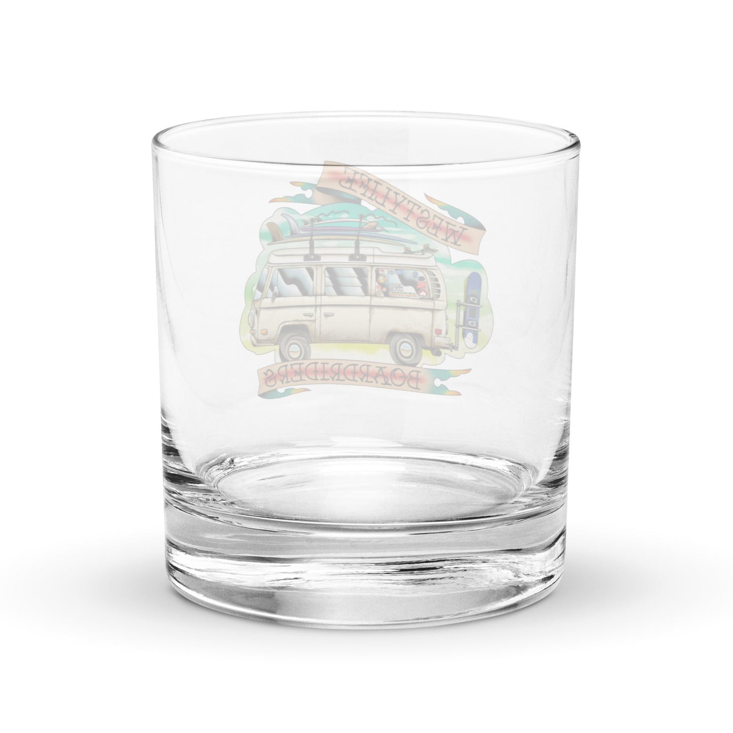Westy Life Boardriders Rocks Glass