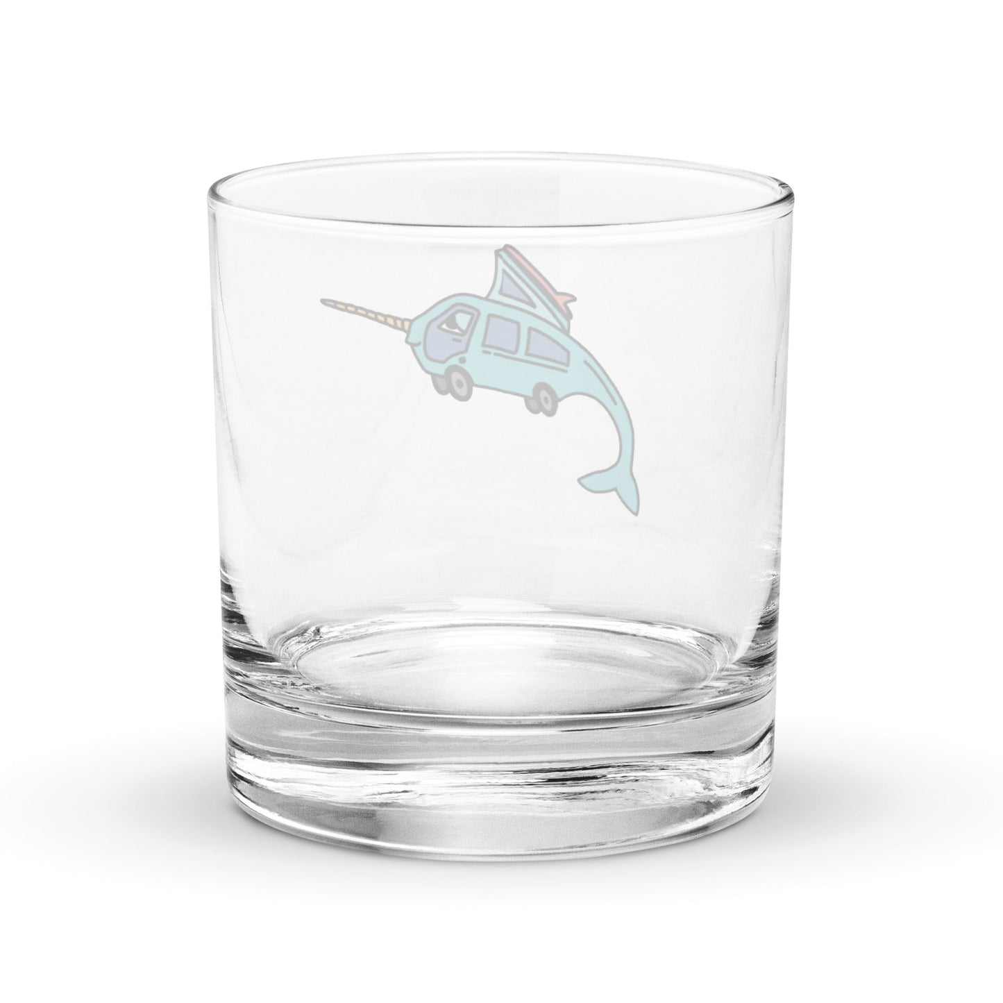 Narwhal Ned Rocks Glass