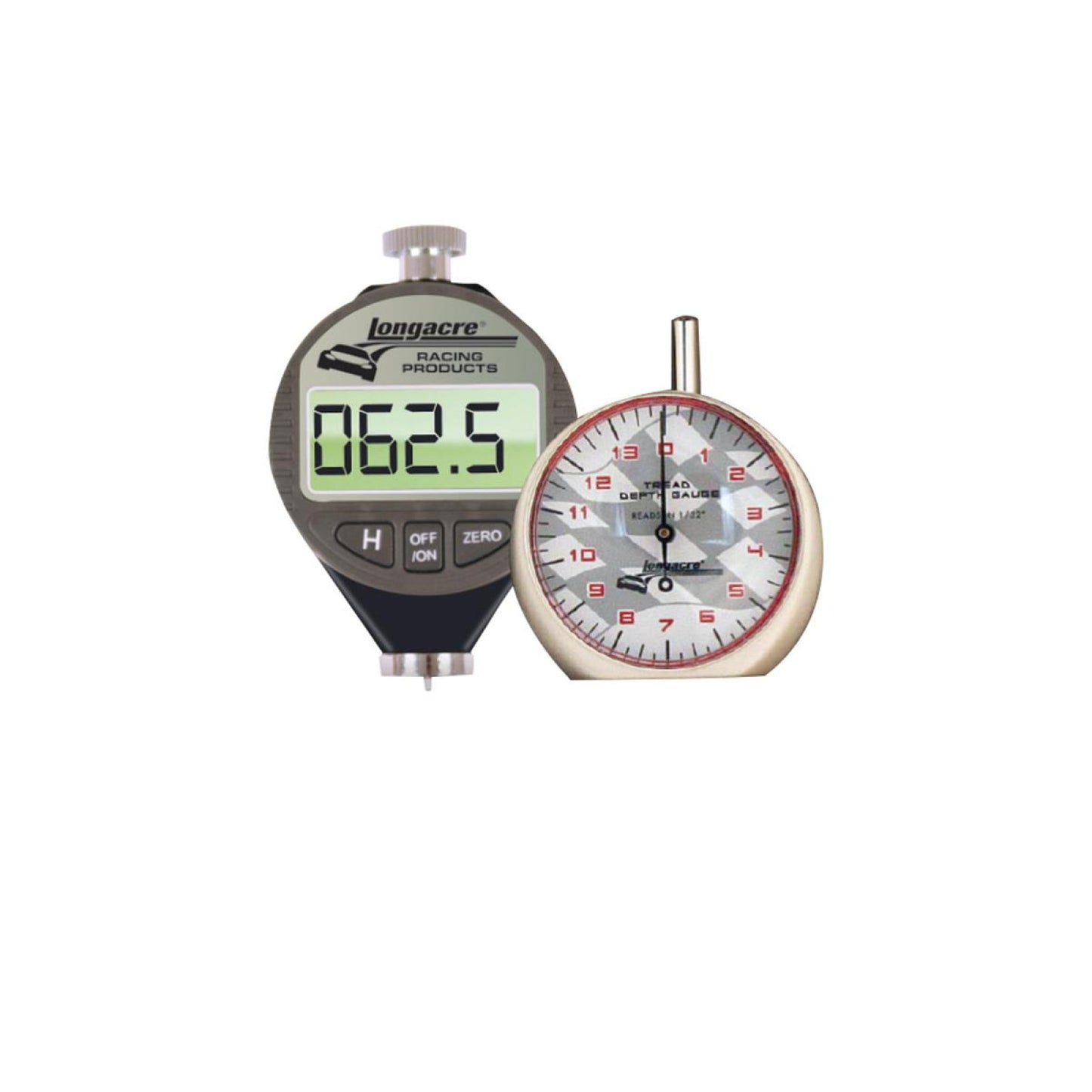 Longacre Digital Tire Durometer & Dial Tread Depth Gauge with Storage Case 52-50557