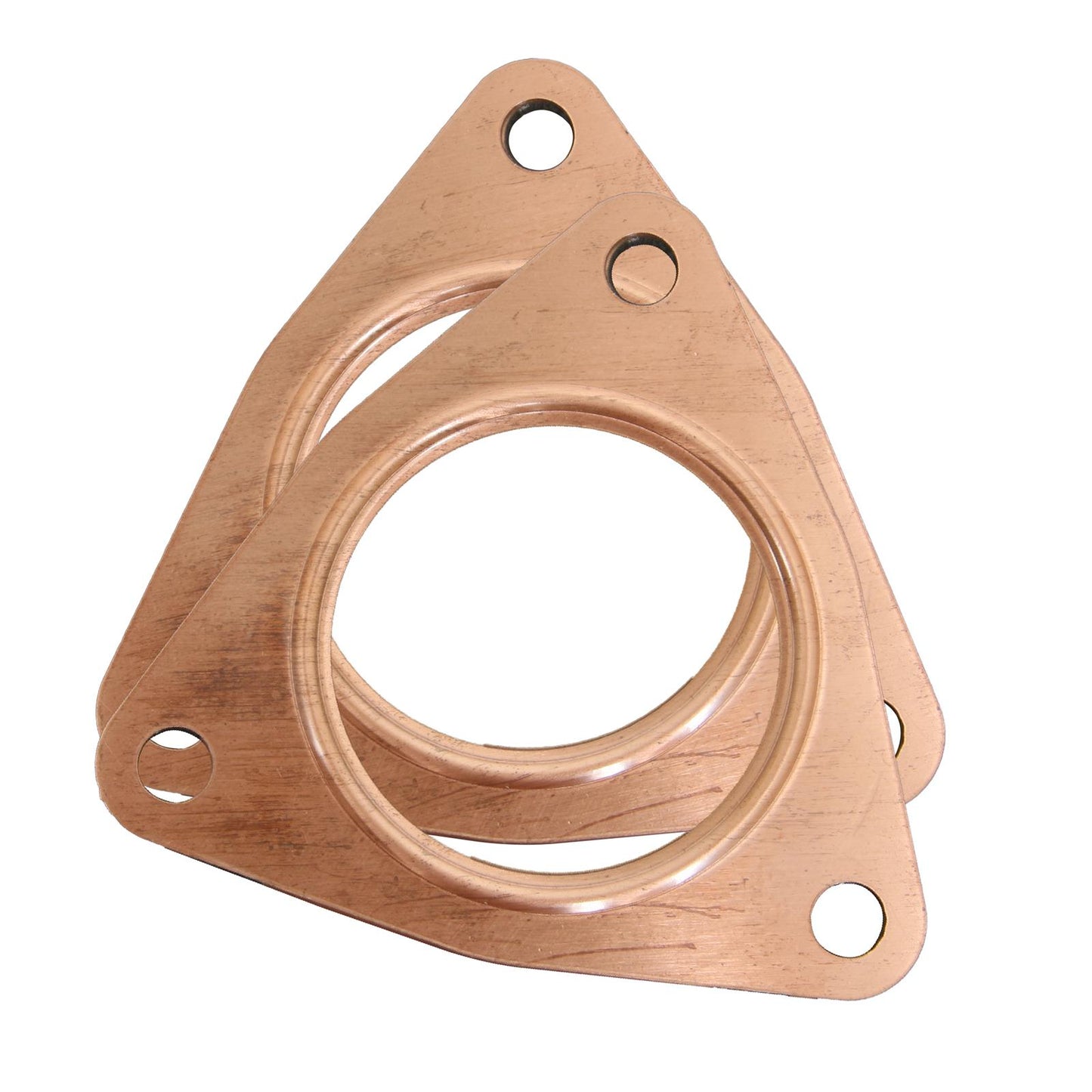 SCE Gaskets PRO COPPR EMBSSD EXH. CHEV LS1-6 3-HOLE FLANGE GASKET PR. 4210
