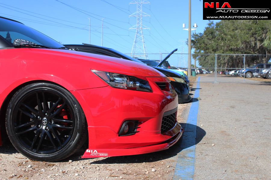 scion tc 2011 2012 2013 nia front splitter abs plastic3