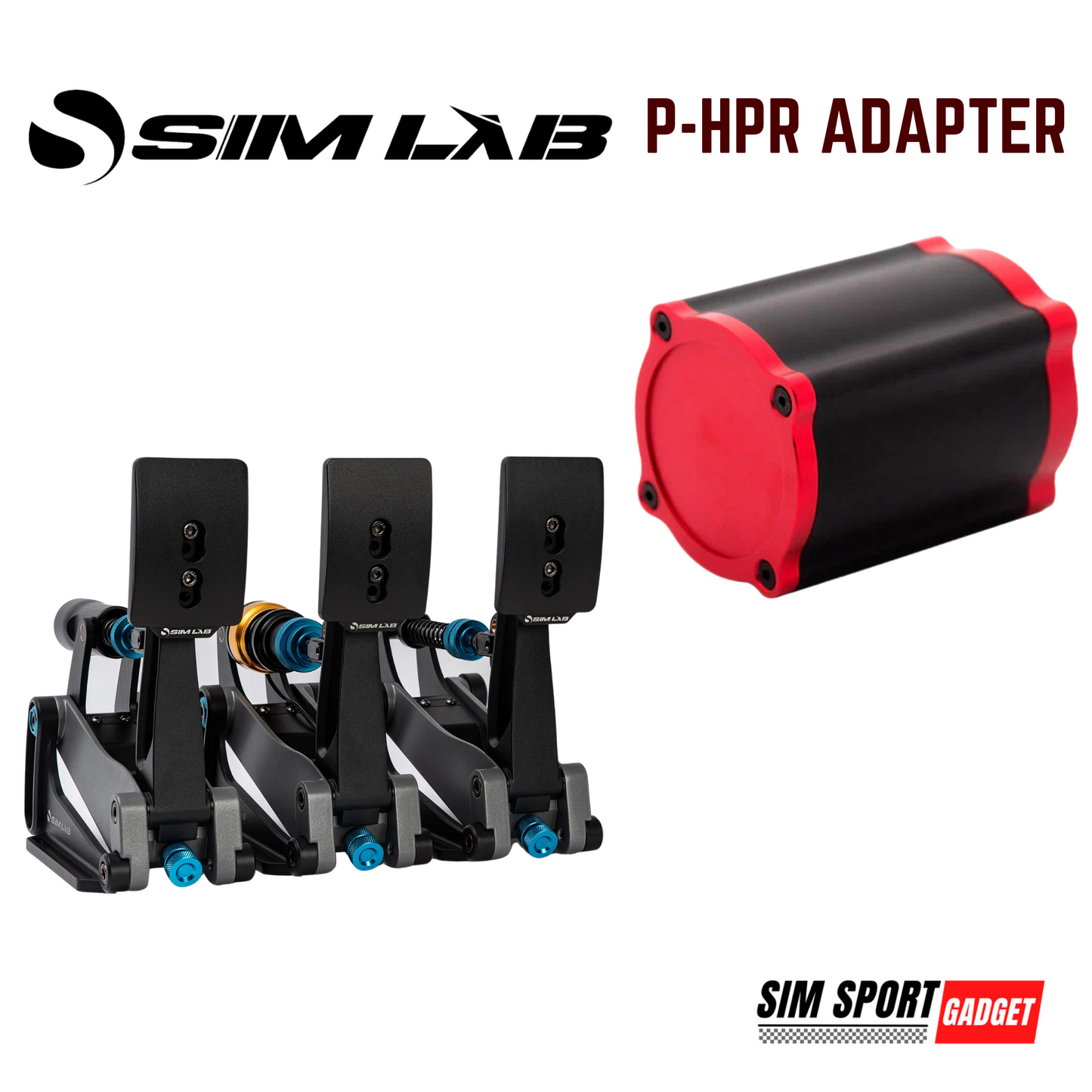 Simlab XP1 Pedals Simagic P-HPR Mount Full Set