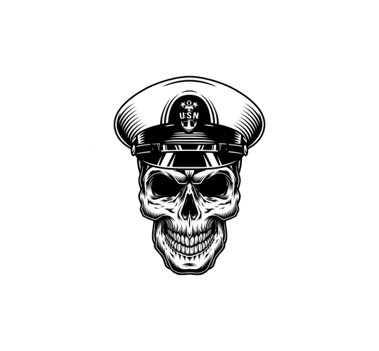 US Navy Skull Hood Graphic