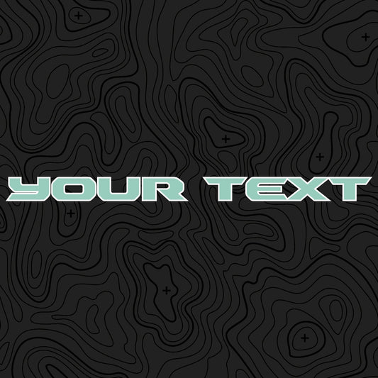 Soft Colors Hood Lettering | Set of 2