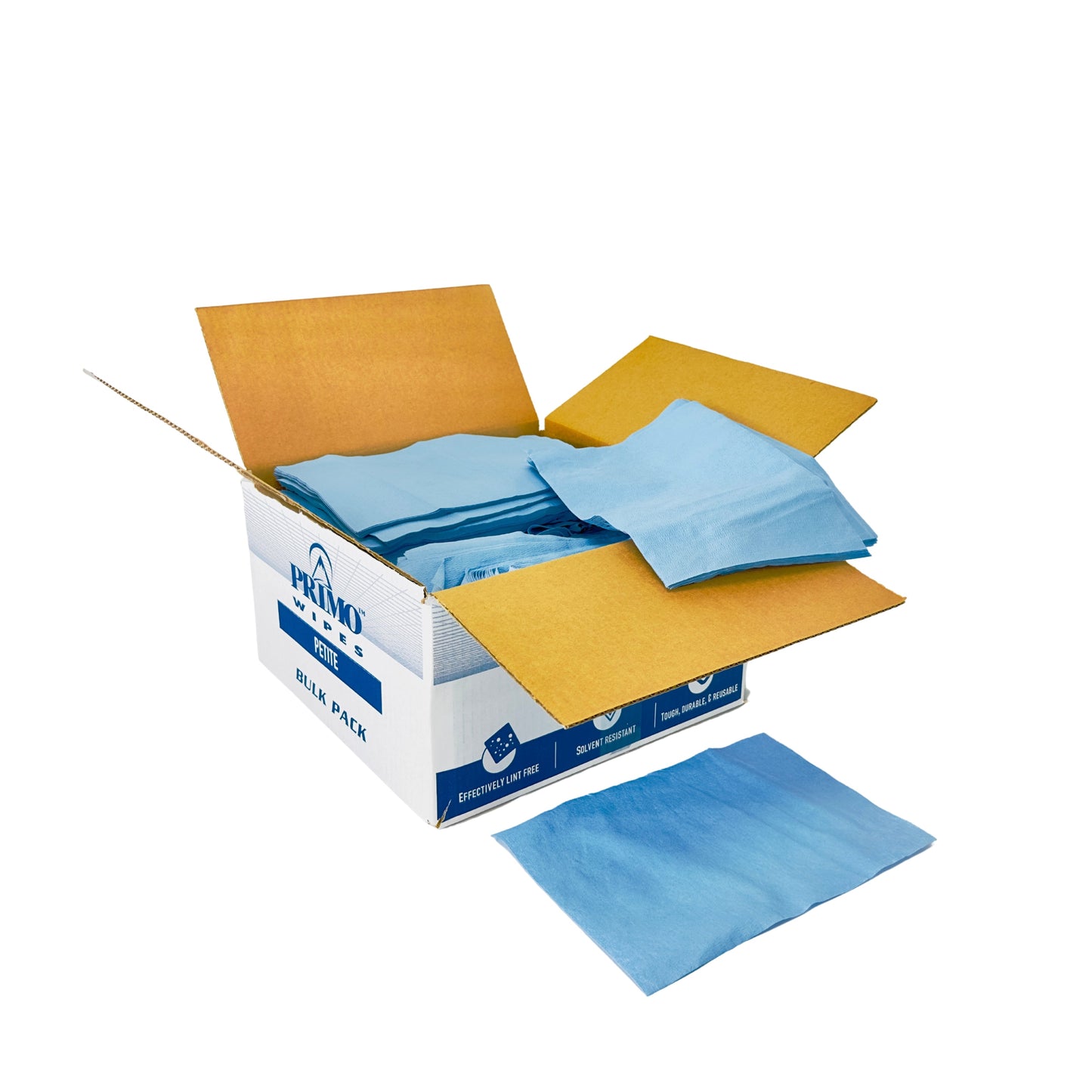 Primo® Wipes Petite Blue Wipers | 600+ Count Case | Telesto Products