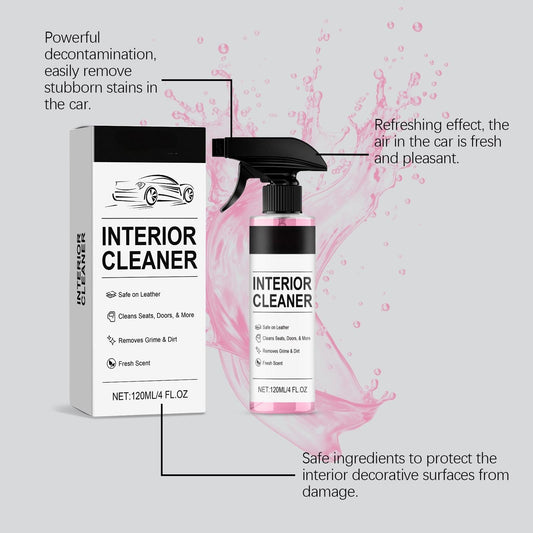 Tesla Interior Cleaner & Stain Remover for Vegan Leather | Safe on Model 3, Y, S, X Seats, Dash & Console