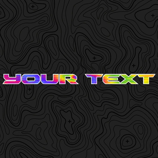 Tie Dye Hood Lettering | Set of 2