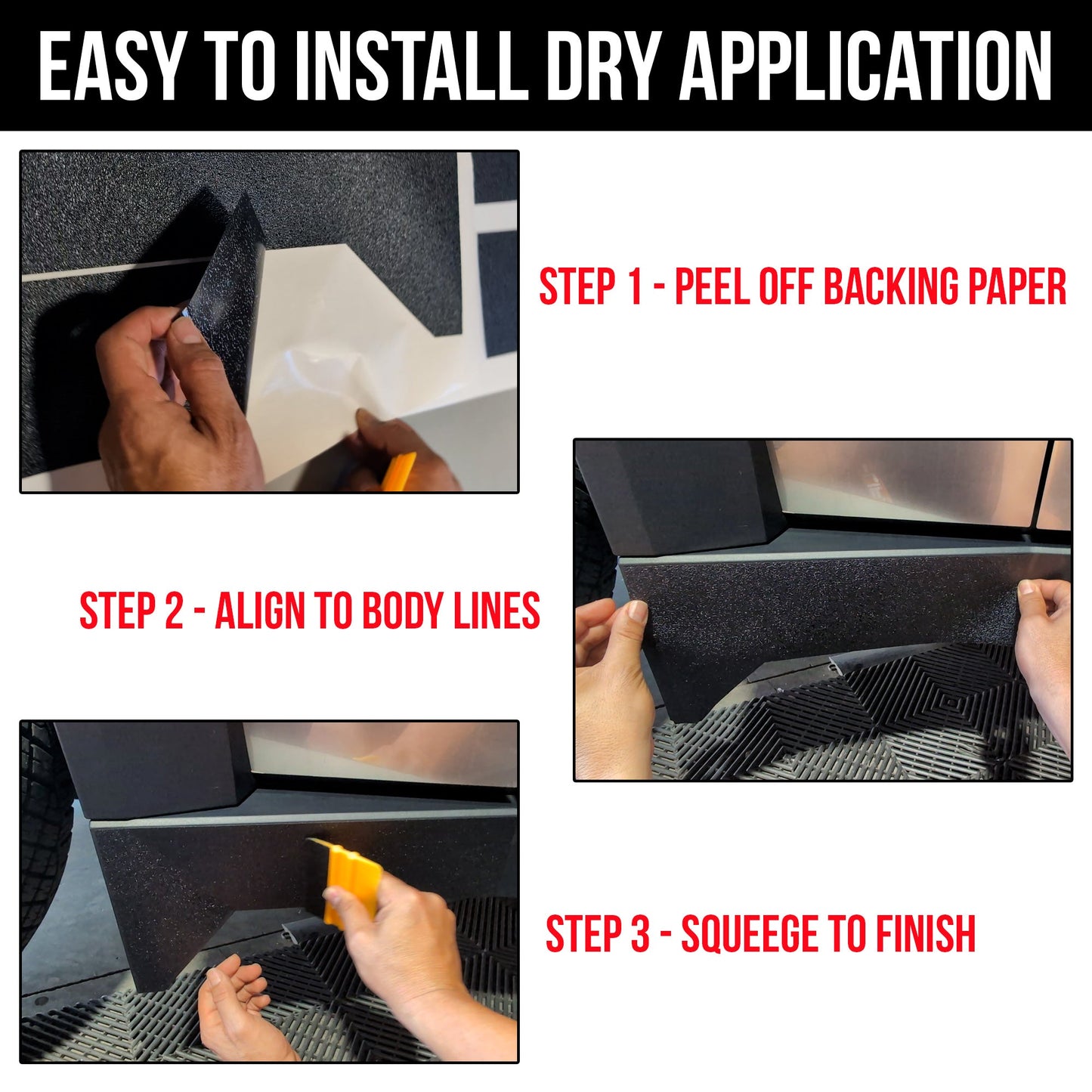 Cybertruck Door Sill Jamb Protection Armor Vinyl DIY Kit | TOProtect