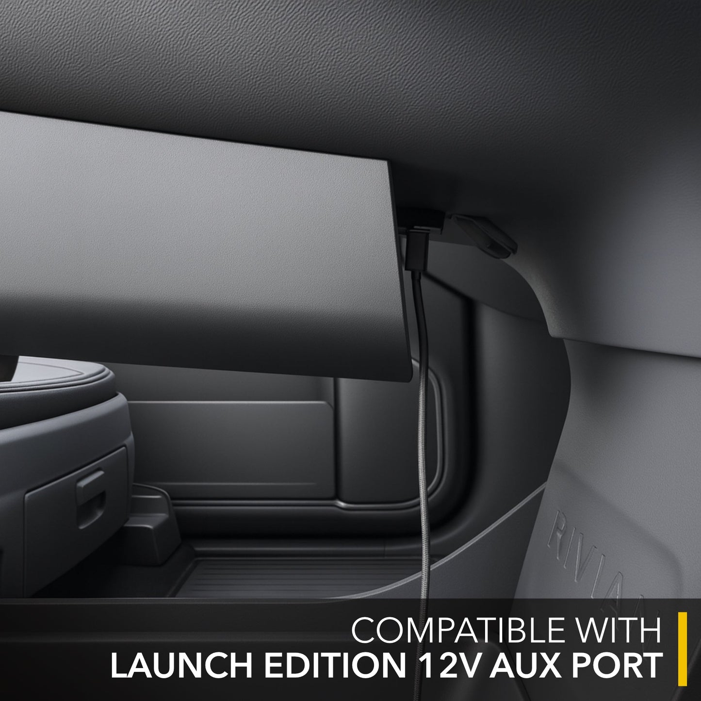 Under Screen Tray | Glovebox Style Organizer for Rivian R1S & Rivian R1T