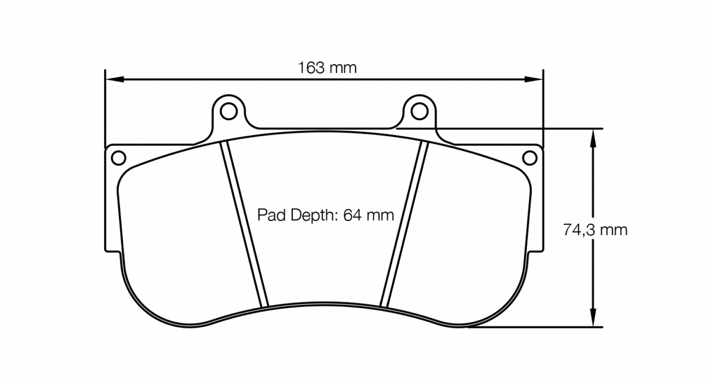 PAGID Racing Pagid Racing 2564 RSL1 Compound Brake Pads 2564-RSL1