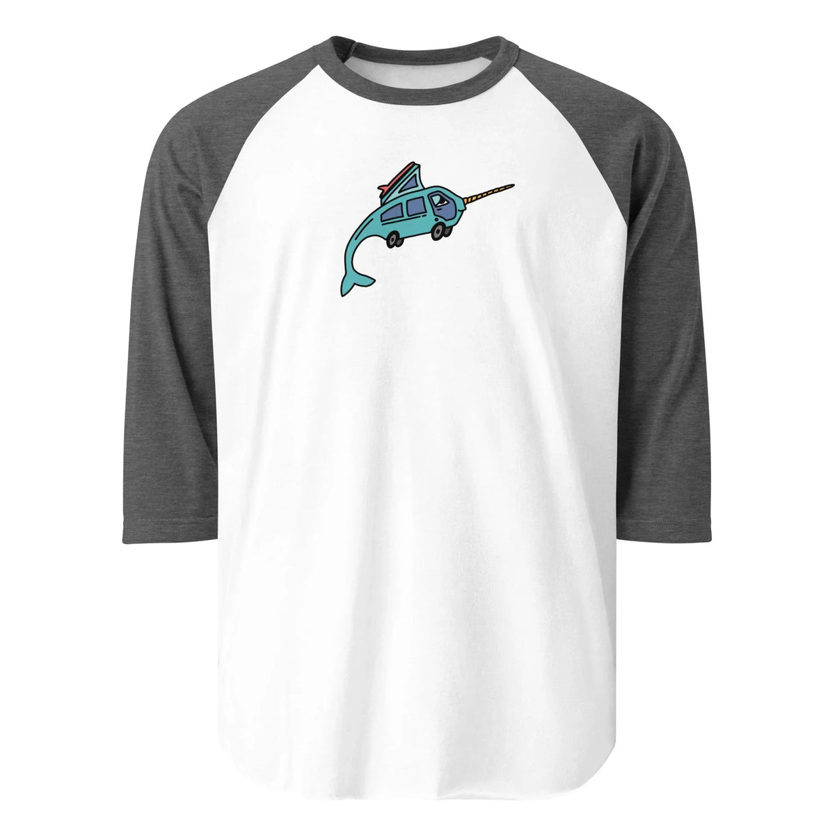 Narwhal Ned Raglan Baseball T-Shirt