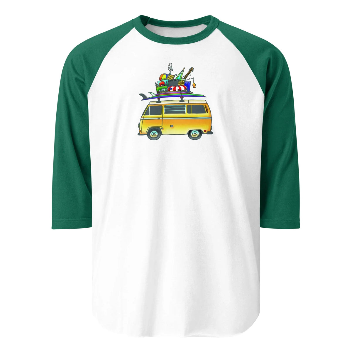 RAD Bus Raglan Baseball T-Shirt