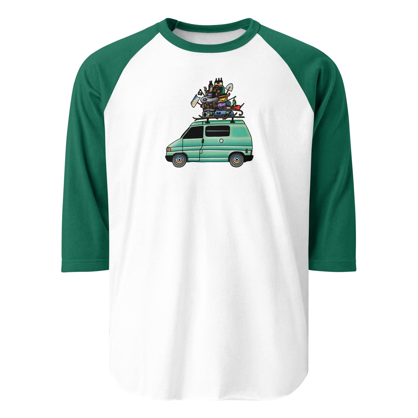RAD Eurovan Raglan Baseball T-Shirt