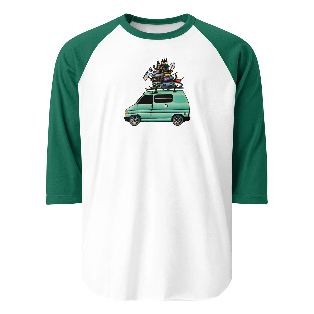 RAD Eurovan Raglan Baseball T-Shirt