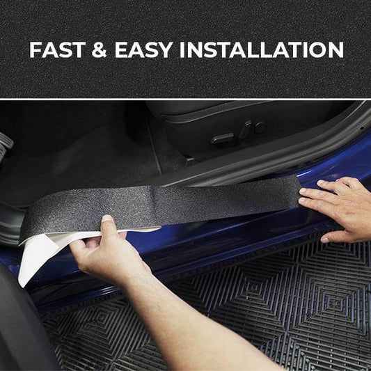 STEProtect Car Door Jamb Guard and Sill Protector | Black Adhesive DIY Kit