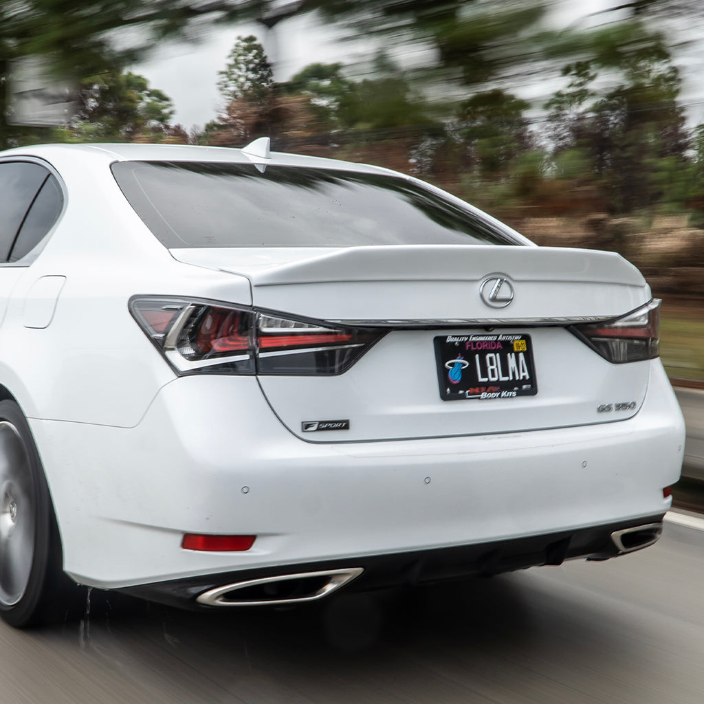 Lexus GS Base Model, F-Sport, GS-F NIA Rear Ducktail Wing Spoiler V1 2012-2020 in ABS