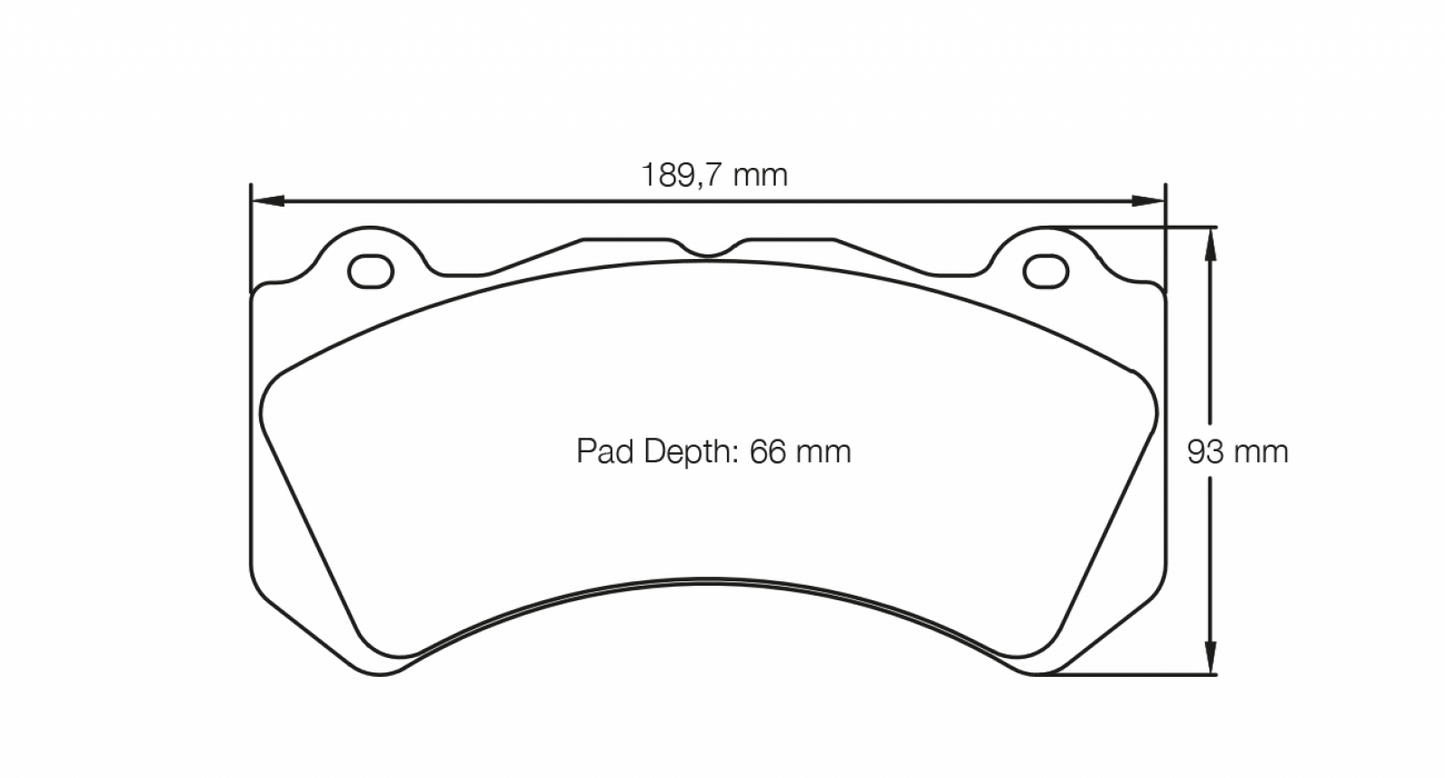PAGID Racing Pagid Racing 8081 RSL1 Compound Brake Pads 8081-RSL1