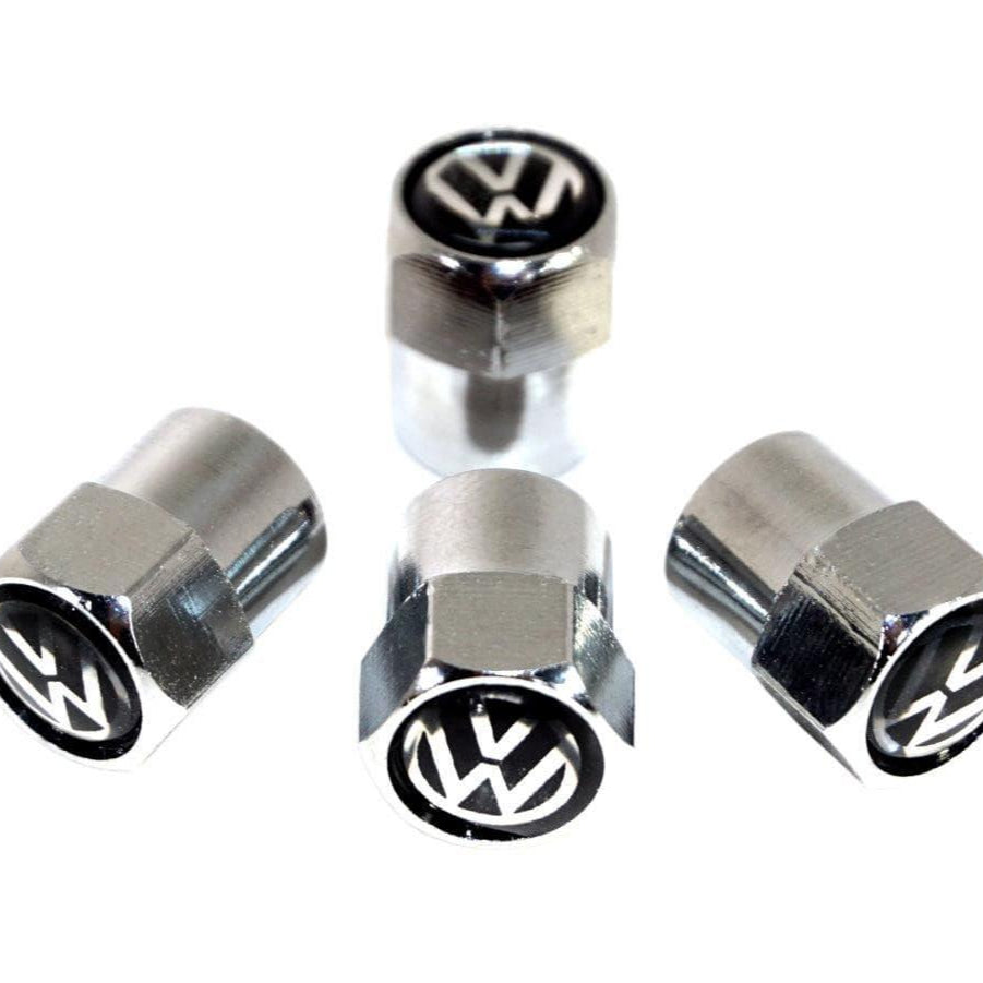 Chrome Valve Stem Tire Caps, Style: VW