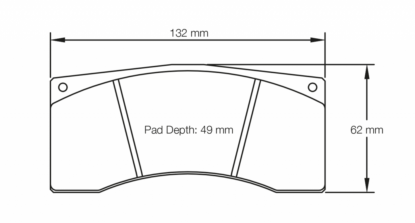 PAGID Racing Pagid Racing 1674 RSL19 Compound Brake Pads 1674-RSL19