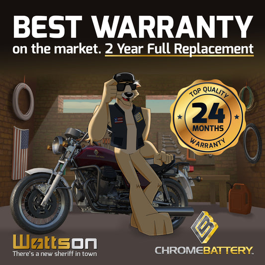 CHROME PRO BATTERY YTZ7S-BS High Performance Power Sports Battery CP-M00055