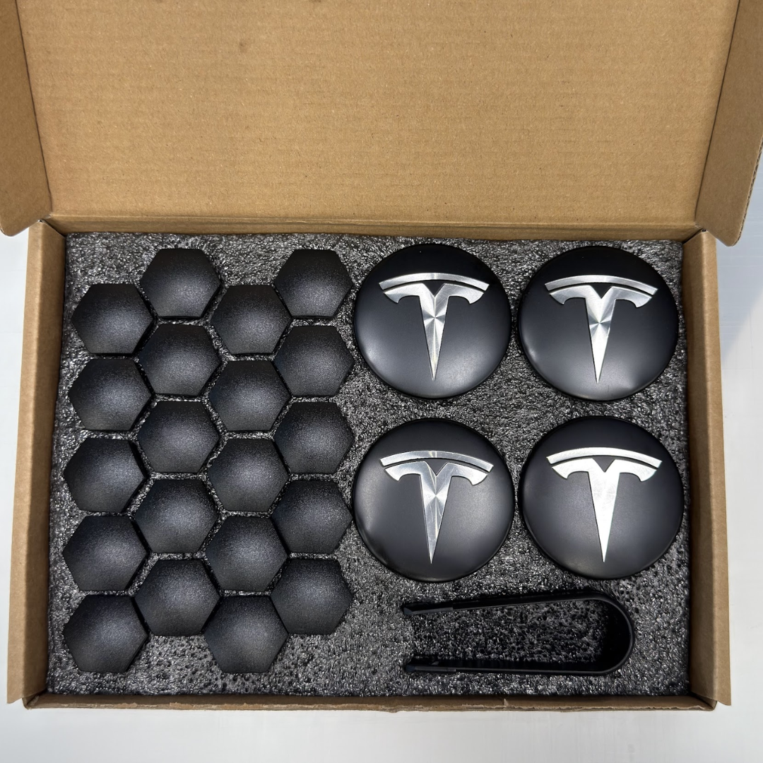 Tesla Wheel Center Cap Kit