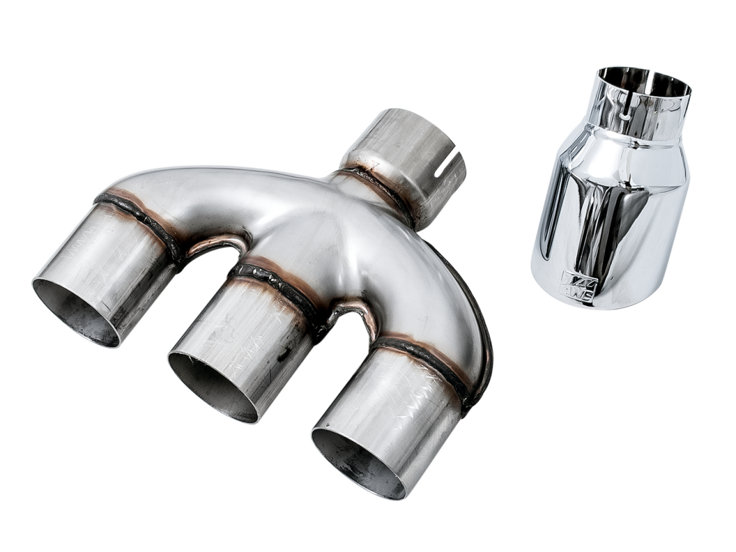 AWE Tuning Triple Tip Conversion for 10th Gen Civic Si - Chrome Silver Tip 3810-52018