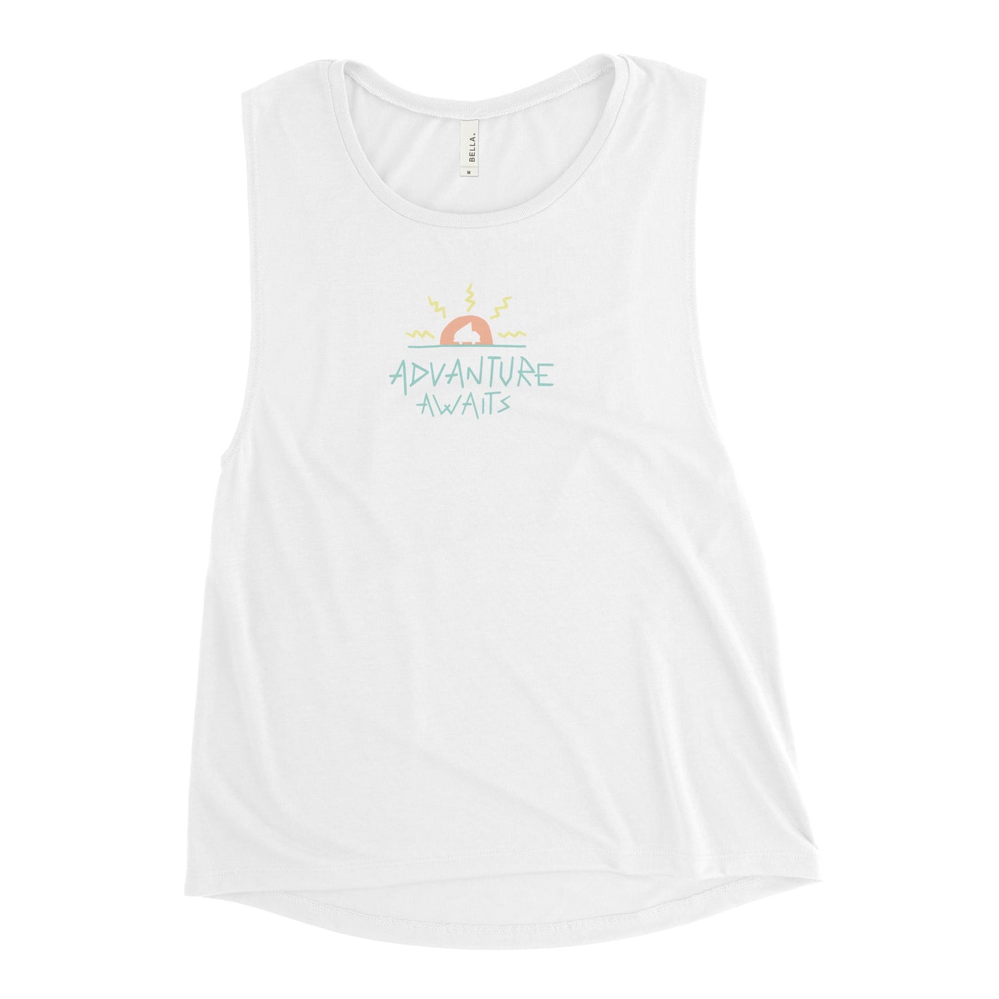 Advanture Awaits Women's Muscle Tank