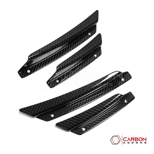 C7 Corvette (2014–2019) Front Bumper Carbon Fiber Canards - 4pcs
