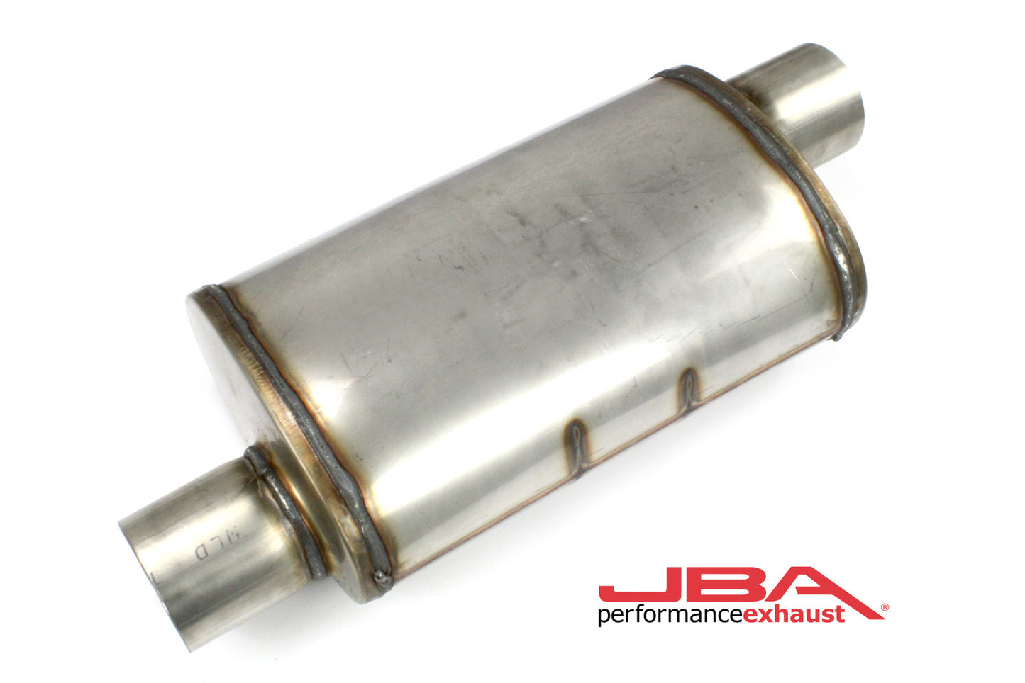 JBA Chambered 3" Muffler 304 SS Offset/Offset 40-301400