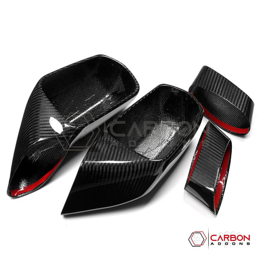 C7 Corvette (2014–2019) Dry Carbon Fiber Side Mirror Cap Covers – Fits Stingray, Z06, Grand Sport & ZR1