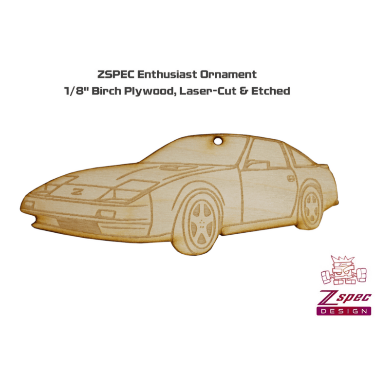 ZSPEC Laser-Engraved Wood Ornament, Style: Nissan 300zx Z31