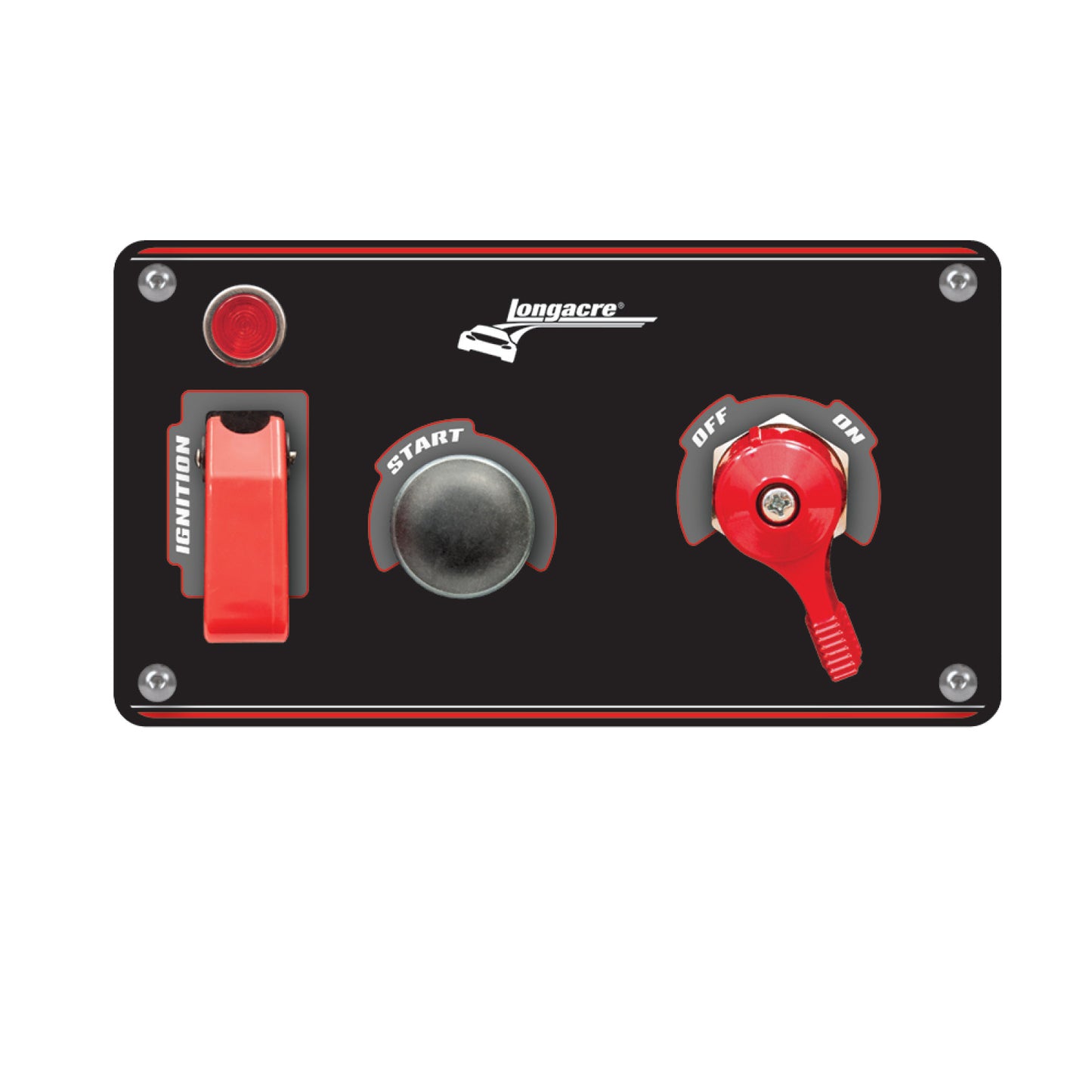 Longacre Flip-up Start / Ignition Panel w/ Pilot Light & Battery Disconnect 52-44871