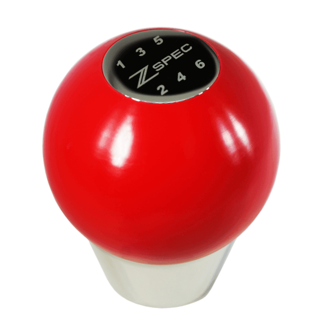 ZSPEC Shift Knob, M10-1.5, Delrin & Stainless, 6-Speed Shift Pattern Coin