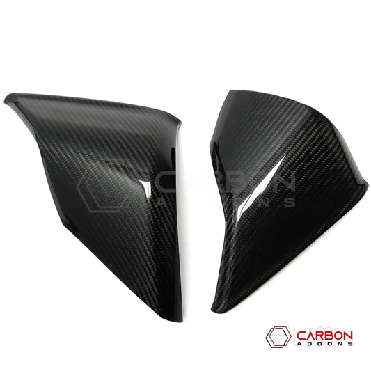 C8 Corvette Real Carbon Fiber Gauge Cluster Upper Dashboard HUD Side Covers | Interior Upgrade (2020–2026)