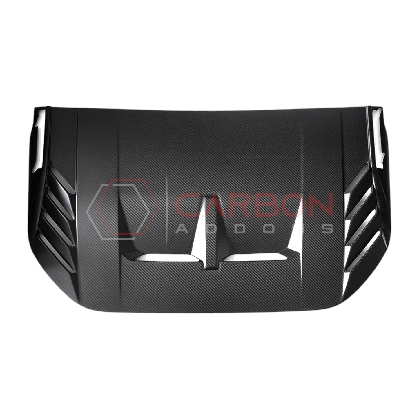 2021+ Bronco Raptor Real Carbon Fiber Hood Vent Trim Cover