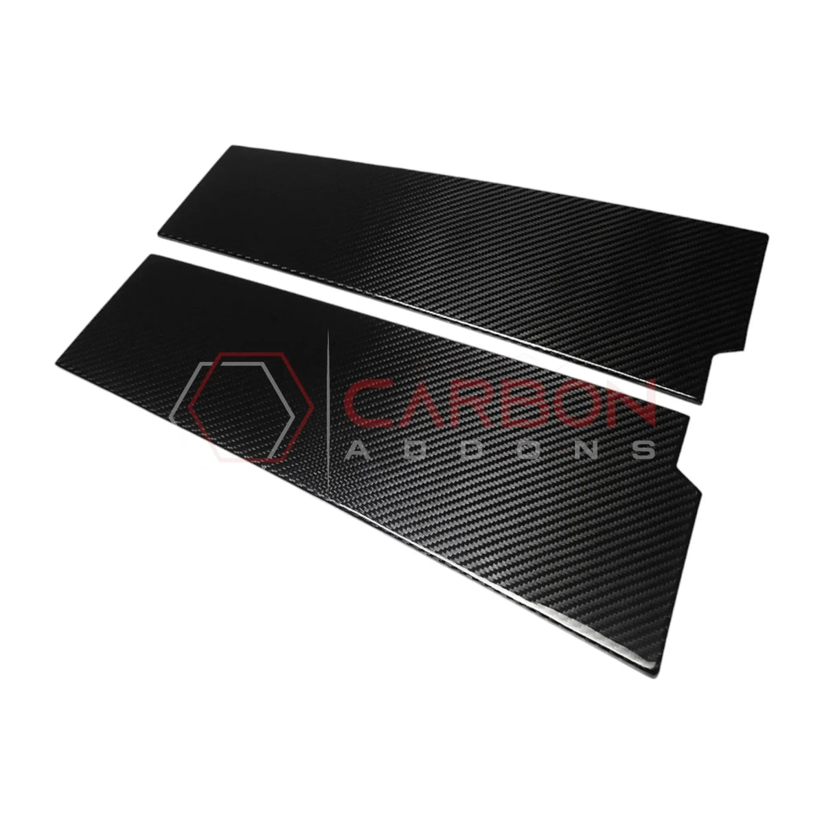 2021+ Ford Bronco 4-Door Real Dry Carbon Fiber B-Pillar Trim Covers (Glossy or Matte)