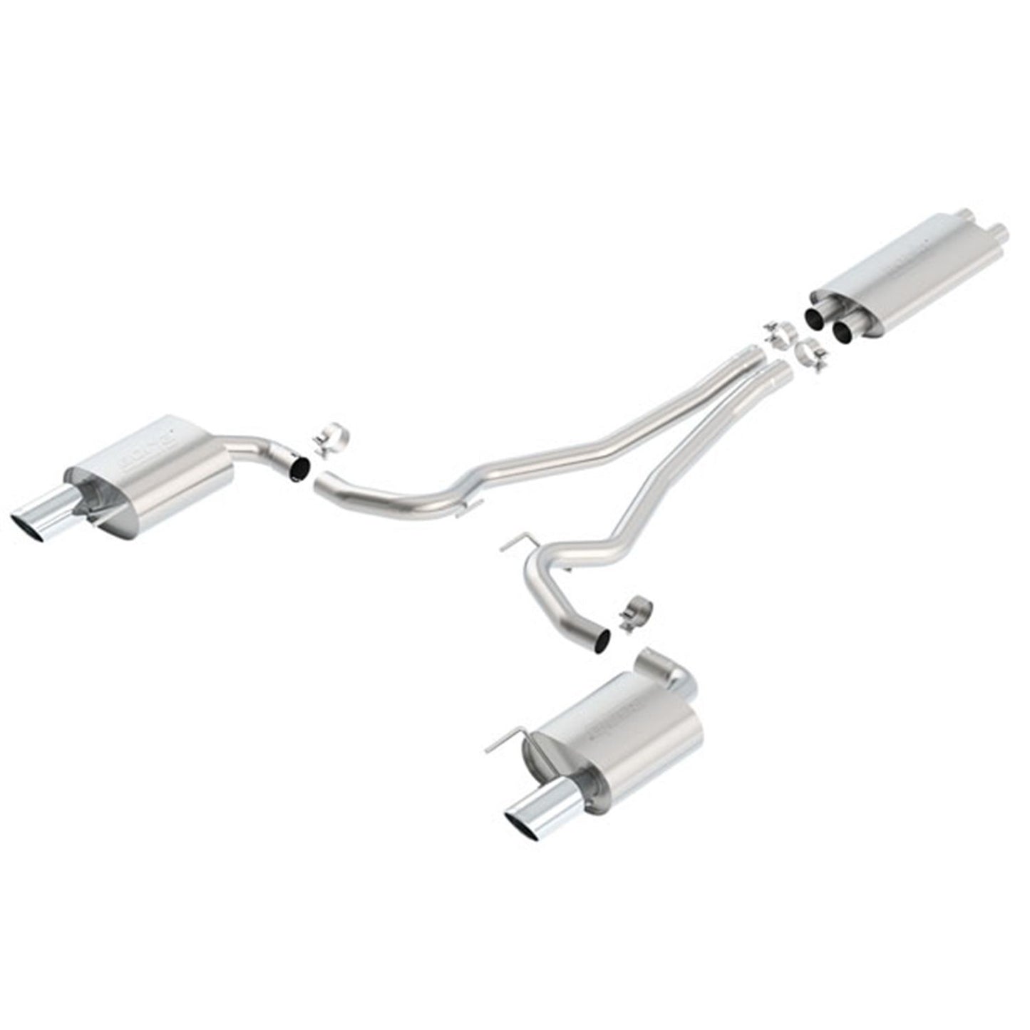 Borla 2015-2017 Ford Mustang GT Cat-Back Exhaust System EC-Type Approved 1014040