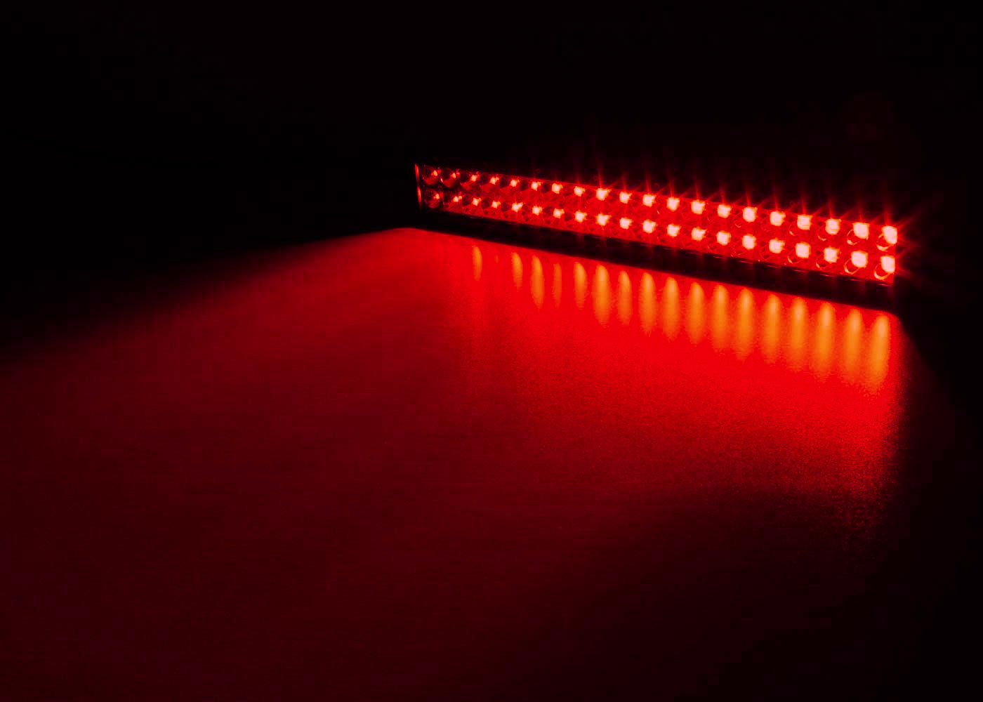 Quake LED - QUDR006 - 22 Inch LED Light Bar Dual Row 120 Watt Combo White/Red Magma Series